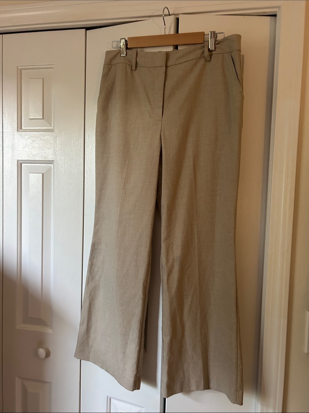 Worthington Wide-Leg Dress Pants in Light Beige